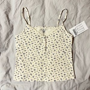 tiffany floral lace tank